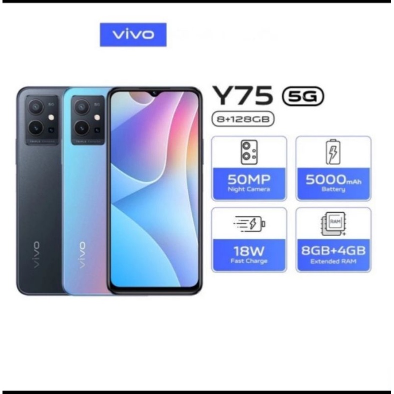 VIVO V23 5G RAM 12/128GB | V23 5G RAM 8+4GB EXTENDED/128GB GARANSI RESMI VIVO