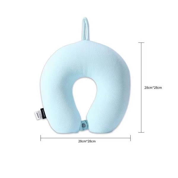 Bonbox BNP100 Neck Pillow Bantal Leher Travel Anti Pegal Lembut Multifungsi Dengan Kancing - Garansi Resmi 1 Tahun