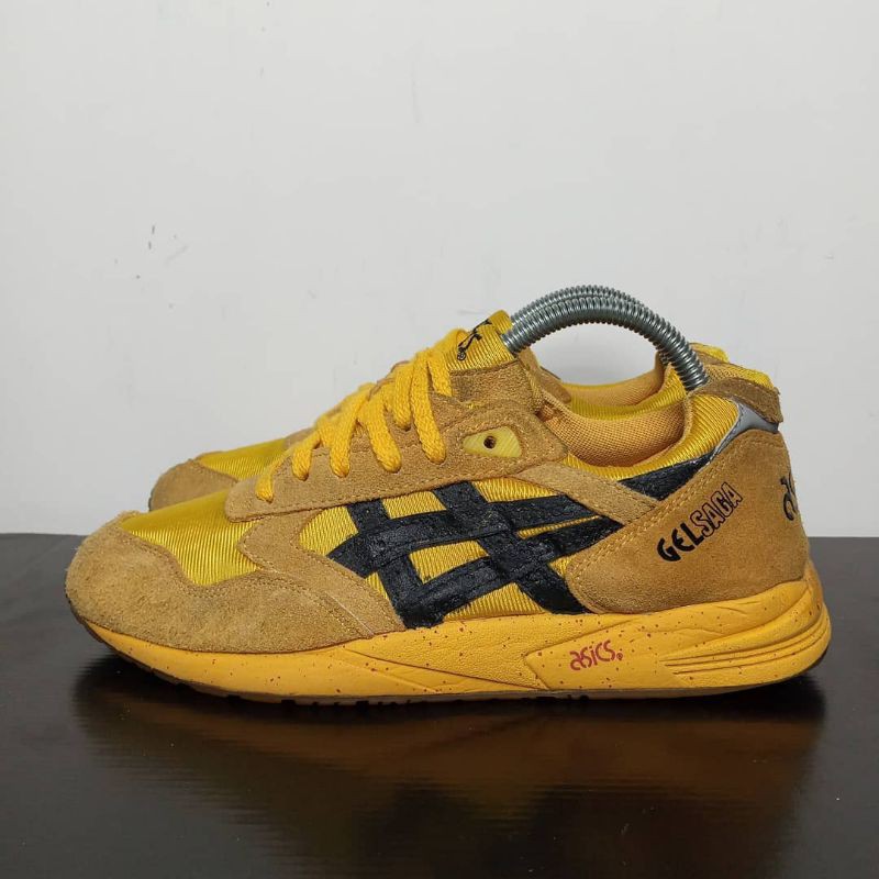 Asics Gel Saga Yellow Black Diskon 11%