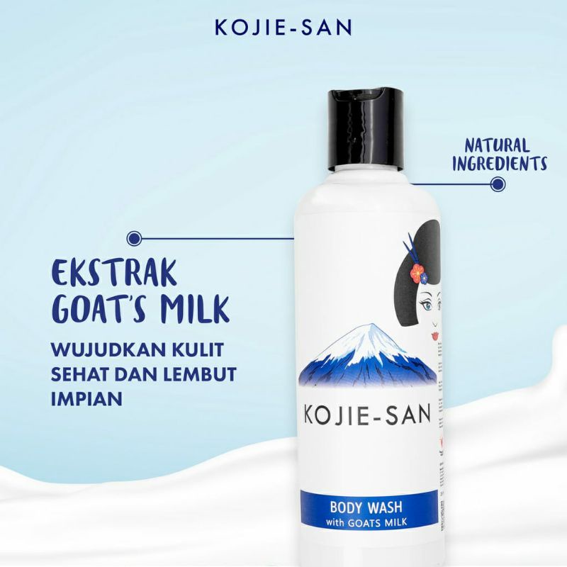 KOJIE SAN BODY WASH GOAT MILK / KOJIC 250ML [BPOM]