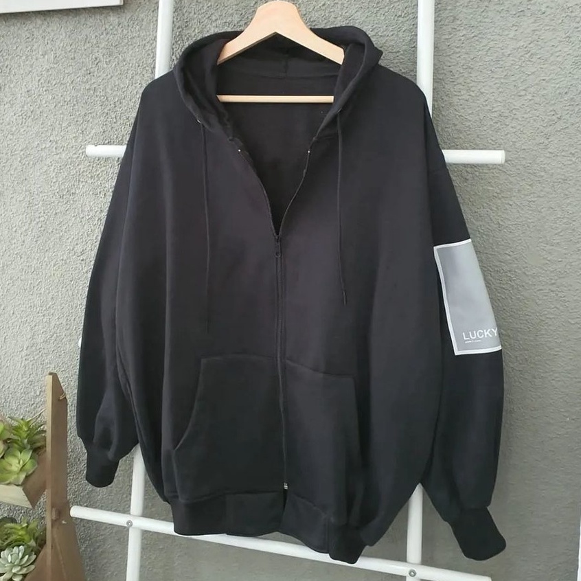 Zanah Jaket Zipper Pria/Wanita Lucky Five XXL