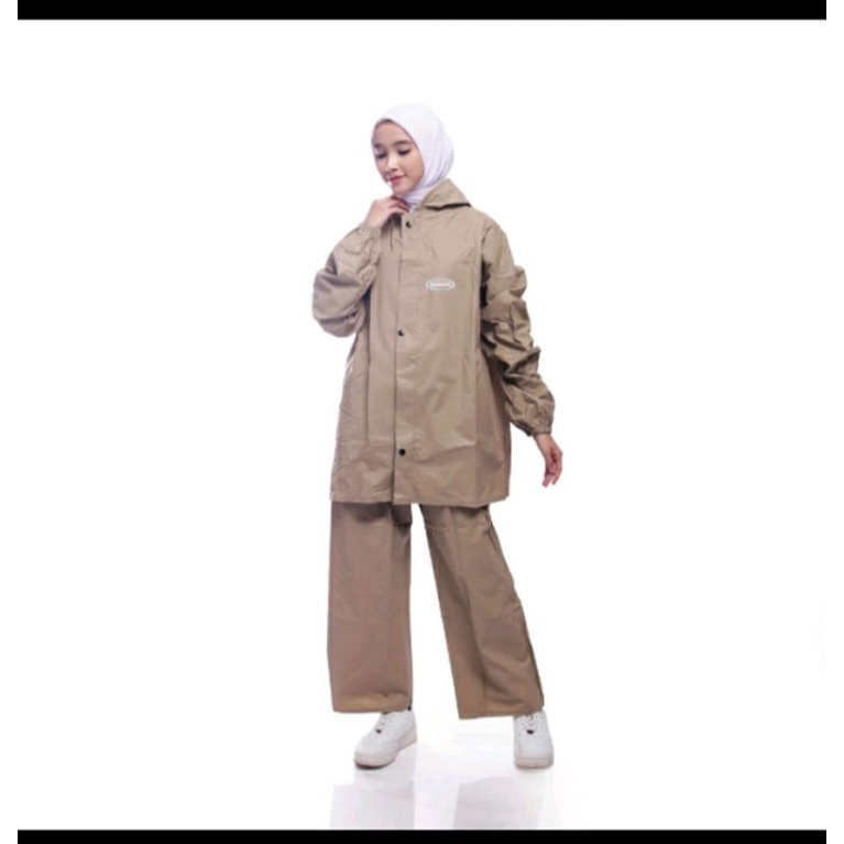 Jas Hujan GNA Bahan PVC 0,25 Tebal Berkualitas,Raincoat Pria Wanita Dewasa Stelan Celana Best Quality