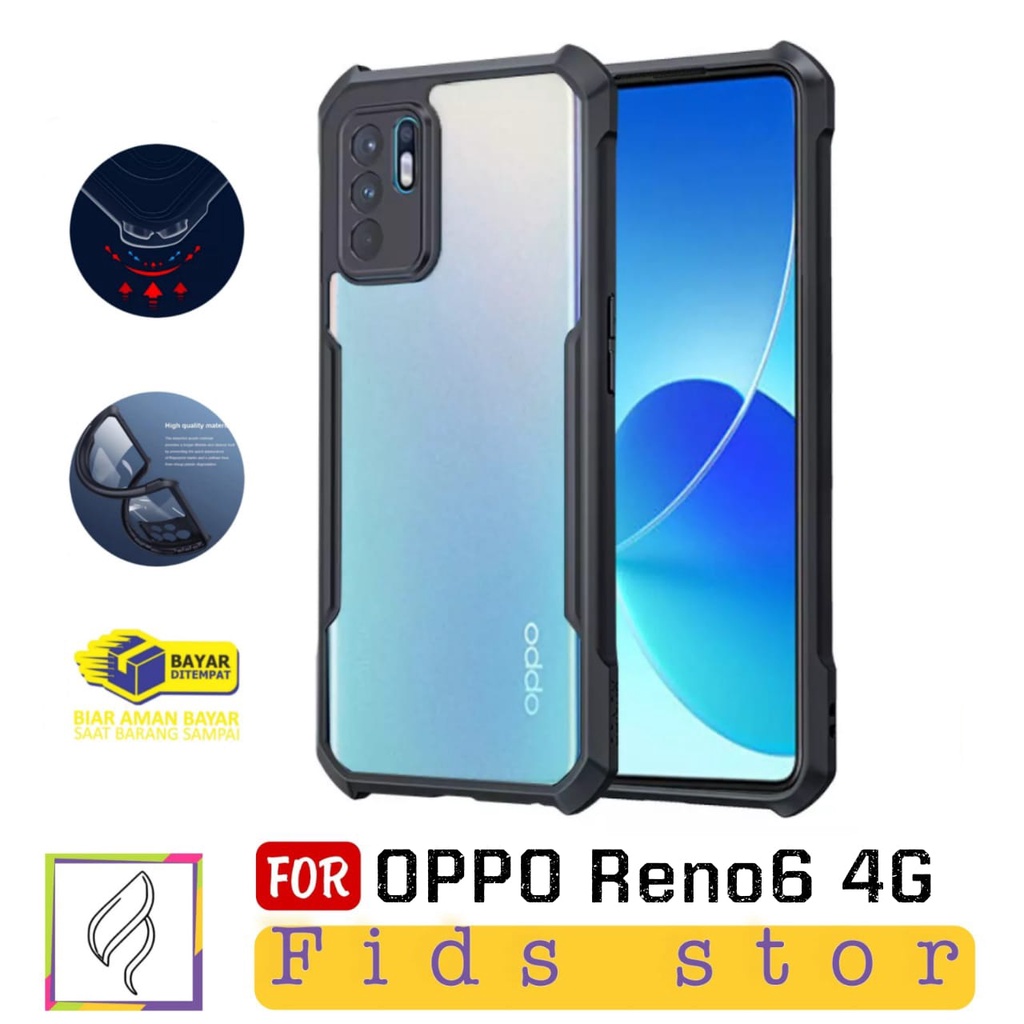 PROMO Case OPPO Reno6 4G Shockproof Casing Xundd Transparan Clear Pelindung Sampul Transparan Reno 6