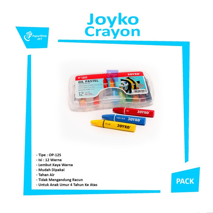 

PASTEL-DRY-OIL- GROSIR!!! TITI KRAYON MINYAK 12 WARNA / CRAYON 12 COLORS OIL PASTELS -OIL-DRY-
