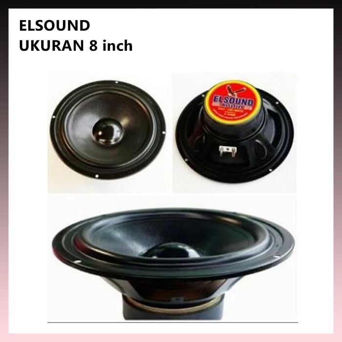 SPEAKER WOOFER ELSOUND 8inch 8 inch MAGNET BESAR ORIGINAL
