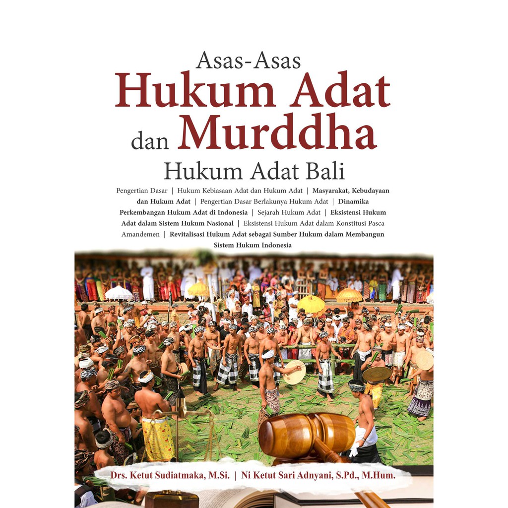 Buku Asas-Asas Hukum Adat Dan Murddha Hukum Adat Bali