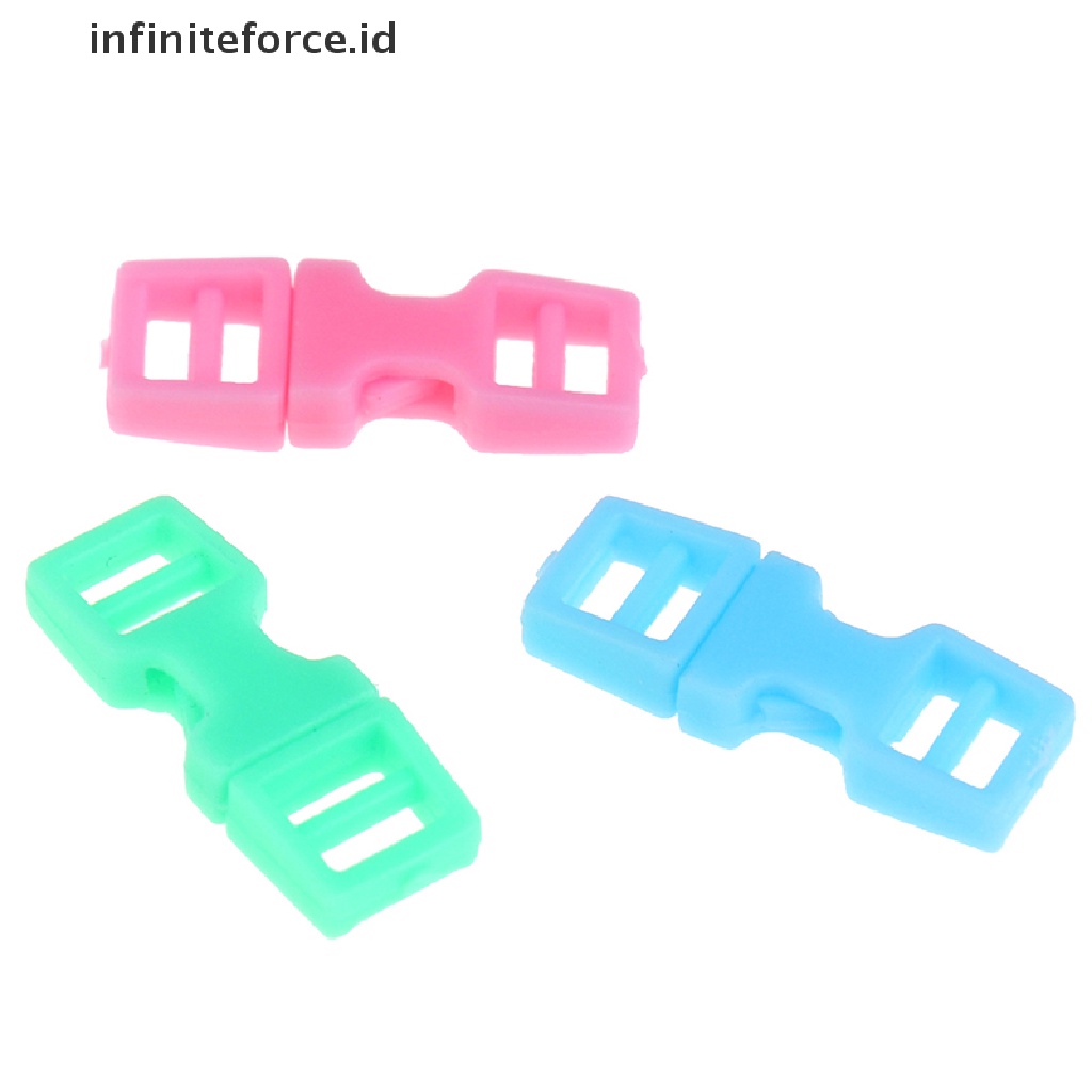 (Infiniteforce.Id) 10pcs Gesper Mini Ukuran 4mm Untuk Tas Ransel / Gelang Diy