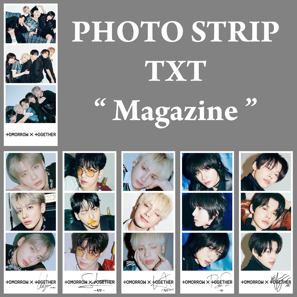 [READY STOCK] Photo Strip TXT Magazine Member Foto Kpop Murah