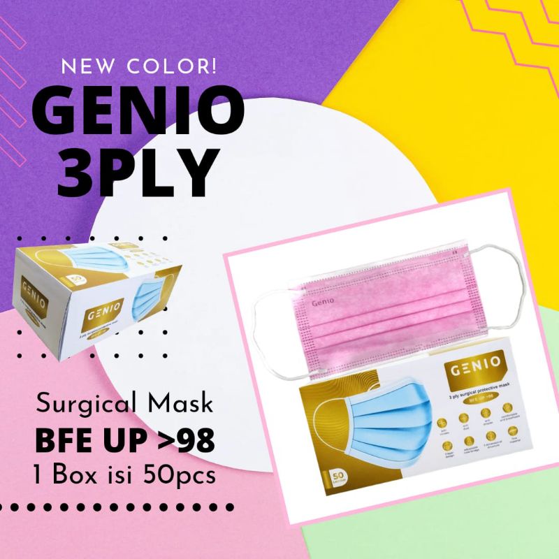Promo Masker genio 3ply Medis KEMENKES