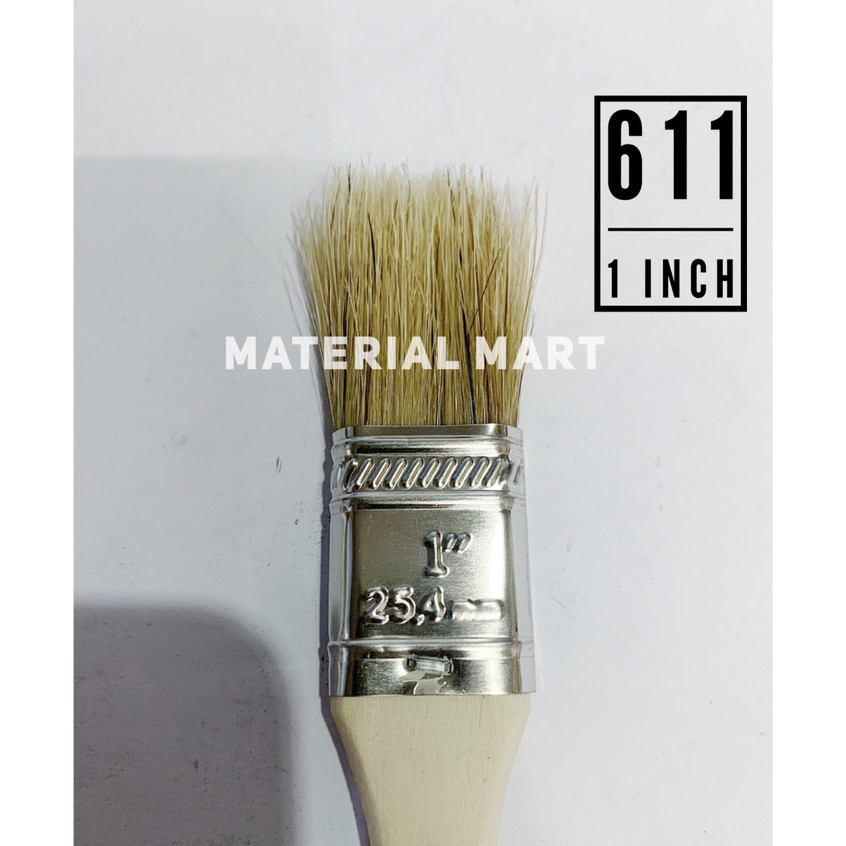 (1 PC) Kuas Eterna 1 Inch | Kuas 611 1&quot; | Kuas Cat Eterna 611 1 Murah | Material Mart