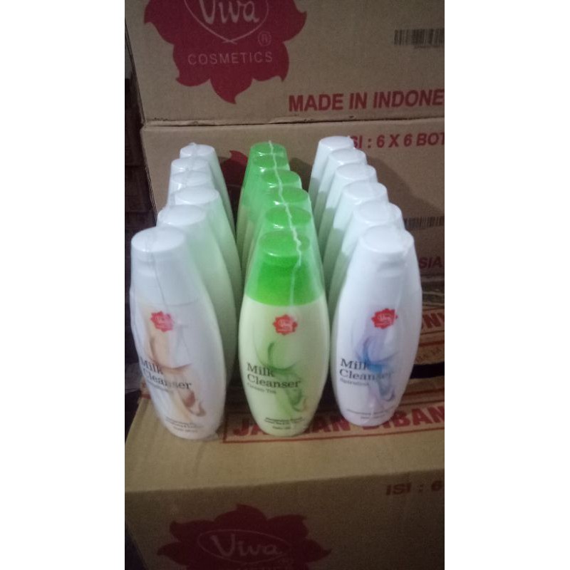 Viva Milk Cleanser Bengkoang/Greentea/Spriluna 100ml