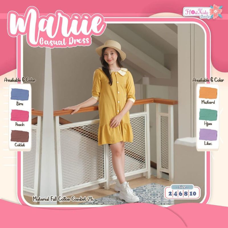 Marie dress anak perempuan by flowkids