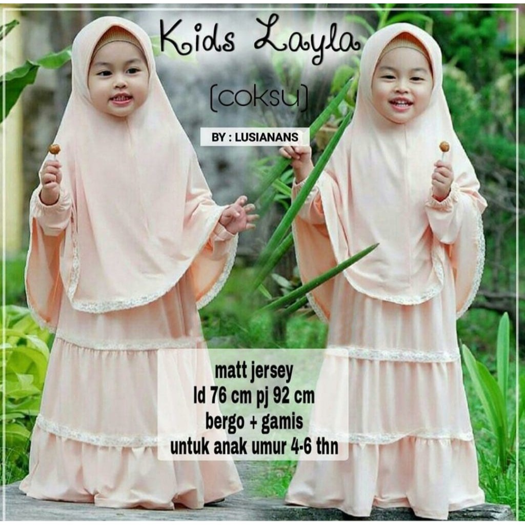 GAMIS ANAK TERBARU - LAYLA SYARI - 2-4 TAHUN