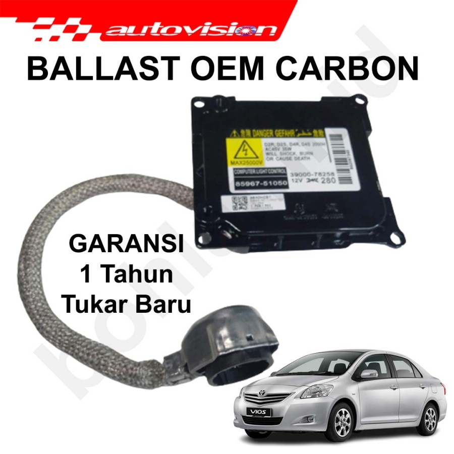 Ballast Lampu HID VIOS Gen2 2007-2013 OEM Toyota Autovision Headlamp