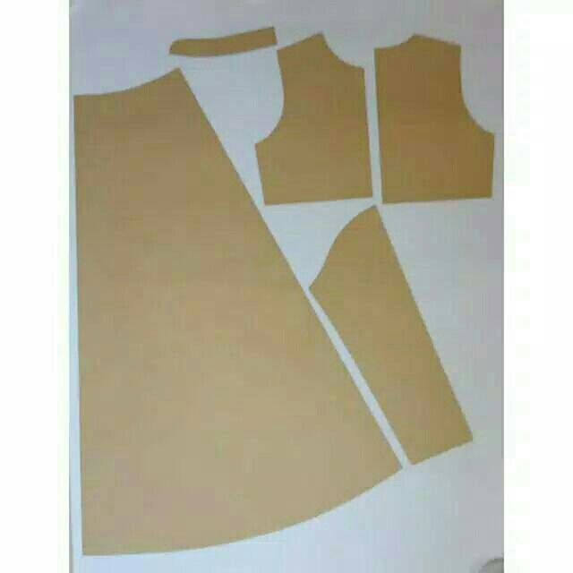 pola gamis anak desainer pola baju