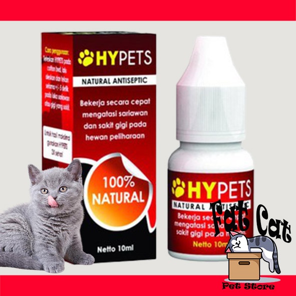 Obat sariawan kucing hewan Hypets 10ml