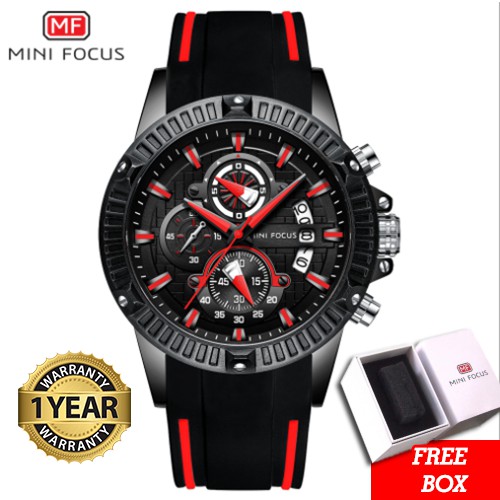Jam Tangan Pria MINI FOCUS Original Sporty Chronograph MF0244G