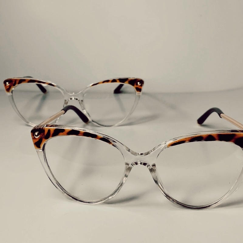 Blankfive - Frame Kacamata Noin White Leopard Cat Eye