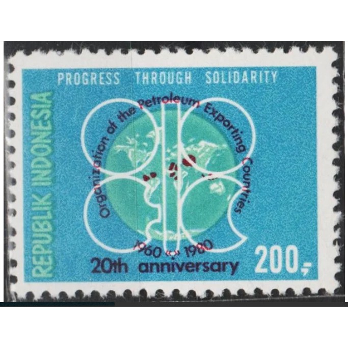

Perangko Filateli A2-88 Indonesia MNH 1v 14.09.1980 Organization Exporting Countries 20th Anniv