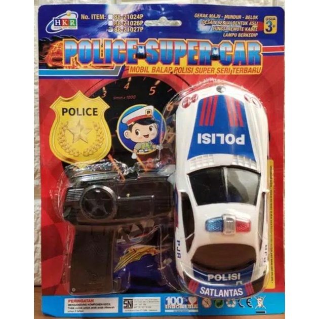 MOBIL REMOT MOBIL POLISI KABEL FREE BATERAI