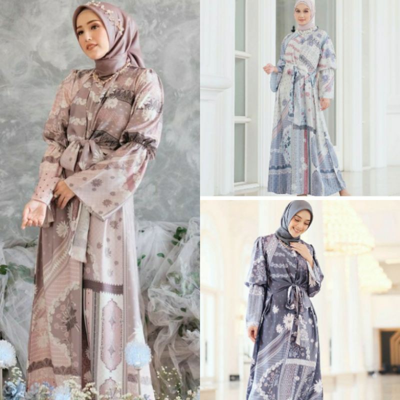 Dandelion dress vanilla Navygrey L