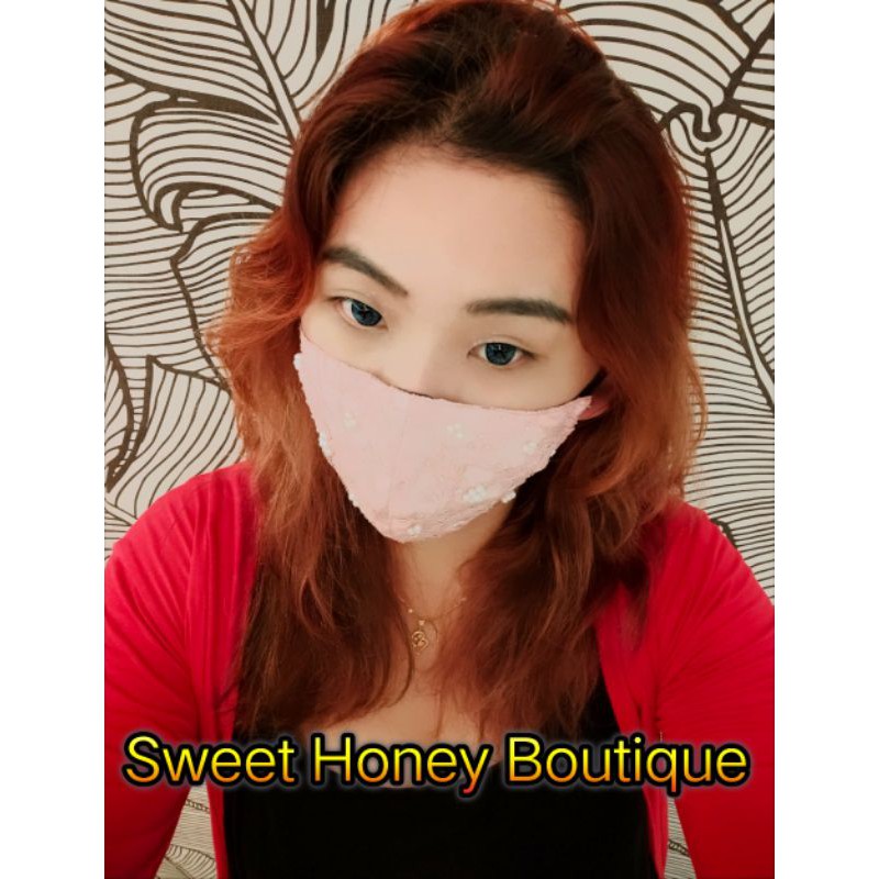 Sweet Honey Masker Brokat Pengantin Wedding Lace Payet Exclusive Mewah dan Cantik