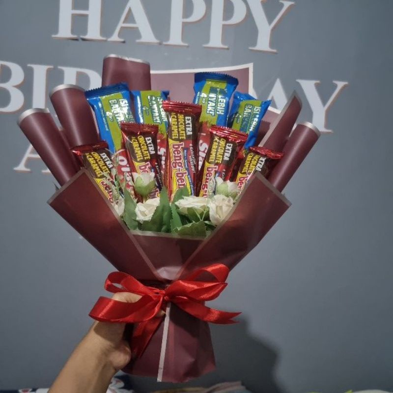 

hand bouquet snack beng" slay olay