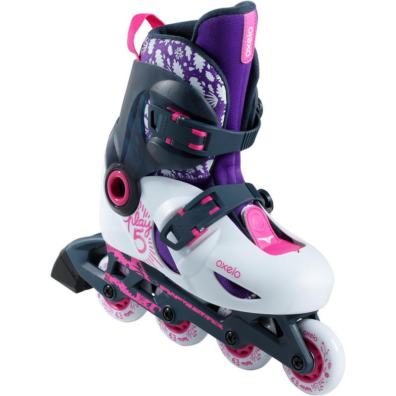 OXELO Play 5 Sepatu Roda Anak Inline Skates