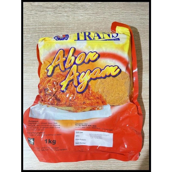 

DISKON TERBATAS !!! TRANS ABON RASA AYAM PEDAS 1KG TERLARIS