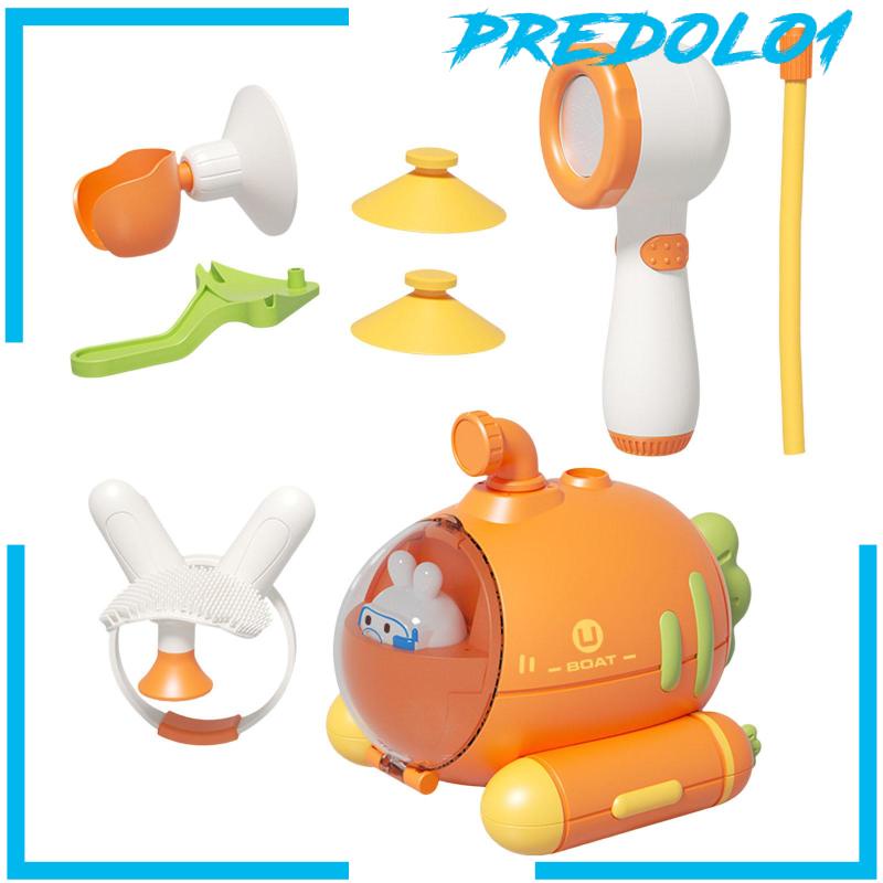 8Pcs Baby Bath Toys Interactive Electric Shower Head for Boys Holiday Gifts