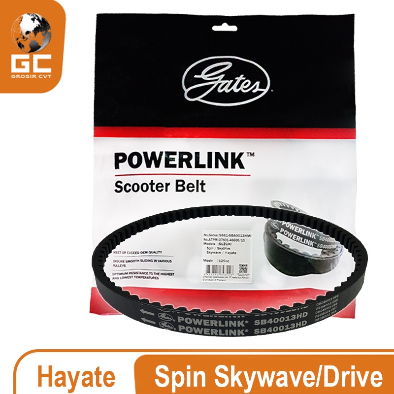 Van belt V Belt Vanbelt Fanbelt Suzuki Spin Skywave drive Hayate 125 Gates Powerlink