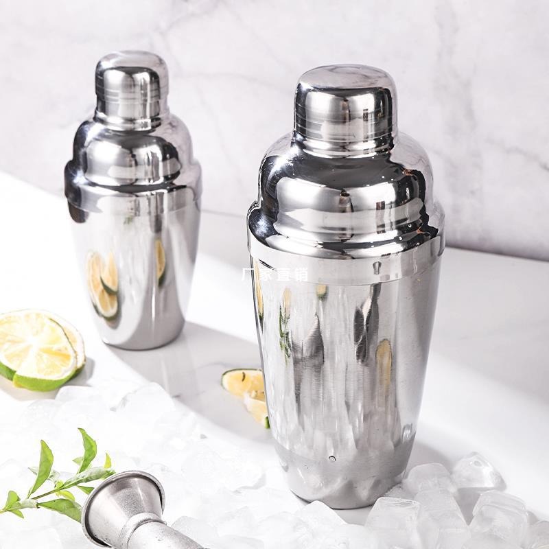 HOVELSHOP Botol Shaker Pengocok Minuman Cocktail Milk Shake Peralatan Barista Stainless