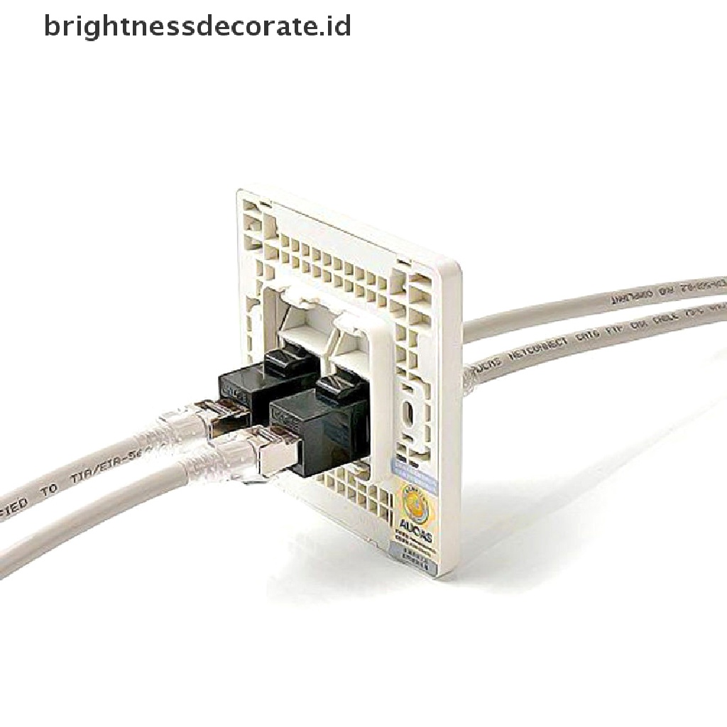 Adapter Konektor Coupler Rj45 Female Ke Utp Cat5E