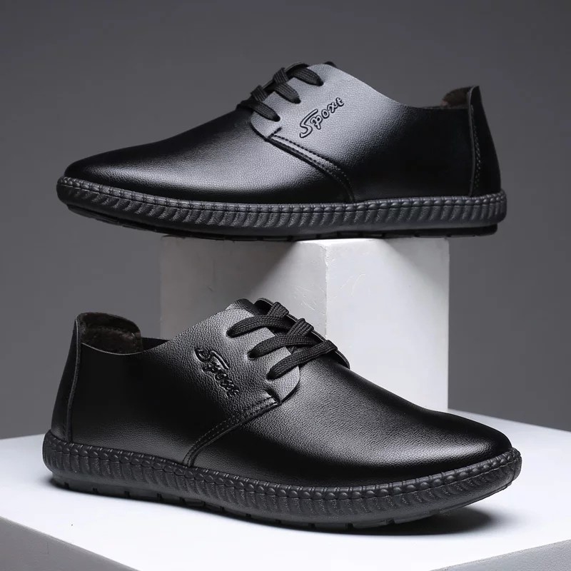 BSS - Sepatu Formal Pria Hitam Kulit Import - Sepatu Pernikahan Kantor Bisnis Kasual Pantofel Fashion