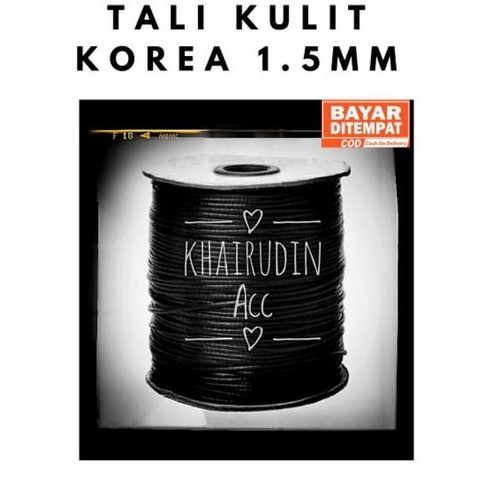 

Tali korea 1.5Mm [PER METER] Warna hitamCOD]