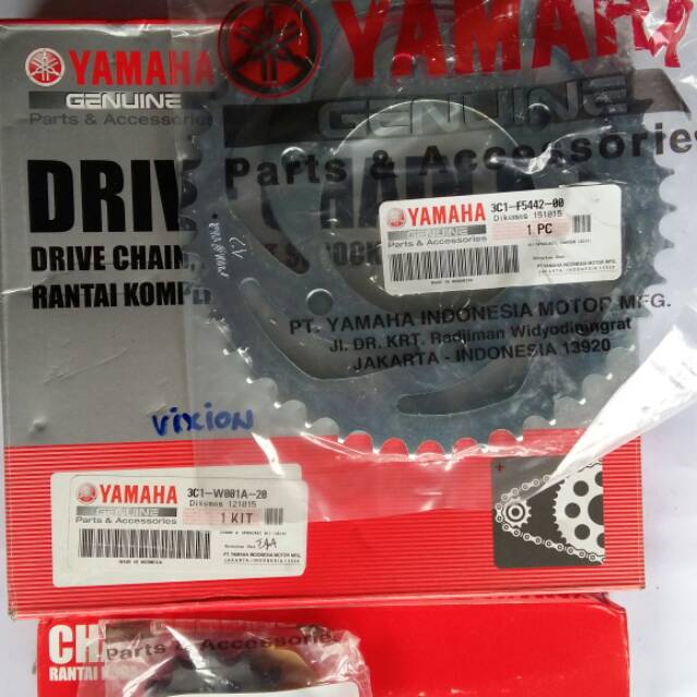 Gear set yamaha Vixion Original yamaha