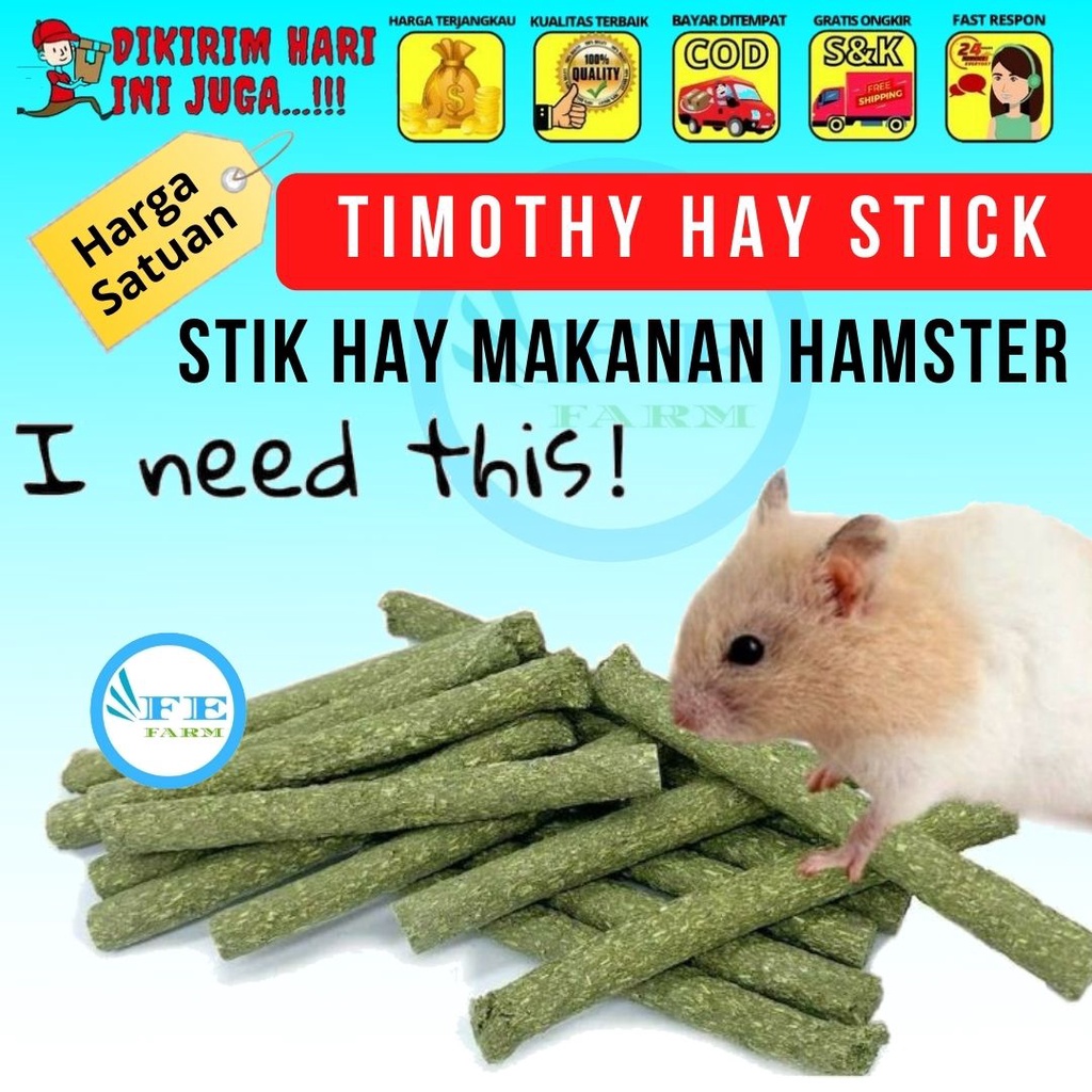 SNACK STIK HAMSTER RUMPUT TIMOTHY FEFARM