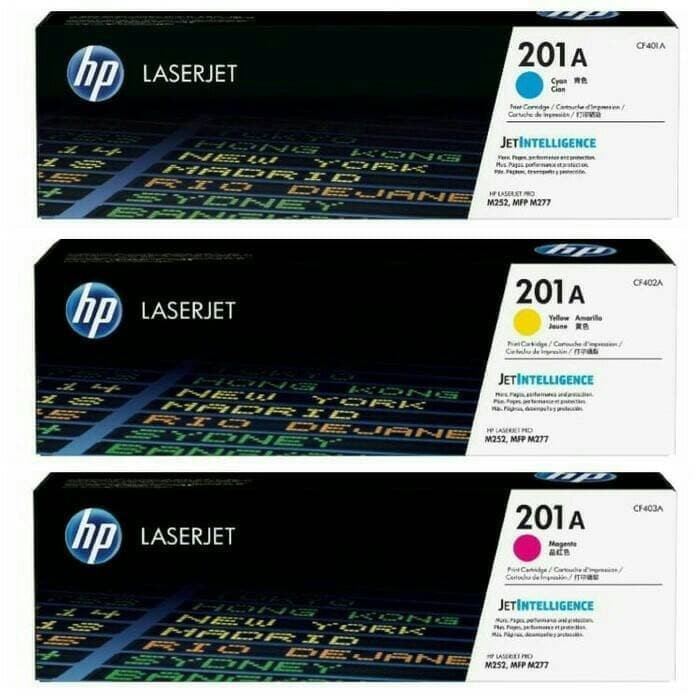 Toner HP CF401-CF403 Colors (201A) {Cyan.Yellow.Magenta}