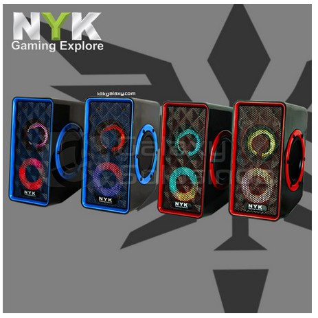 Speaker gaming USB NYK SP N01 N02 N03 N05 N07 RGB Soundbar LED aktif PC Laptop HP 3.5MM Bluetooth