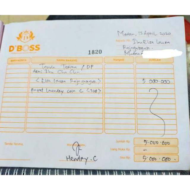 Dp paket usaha laundry coin