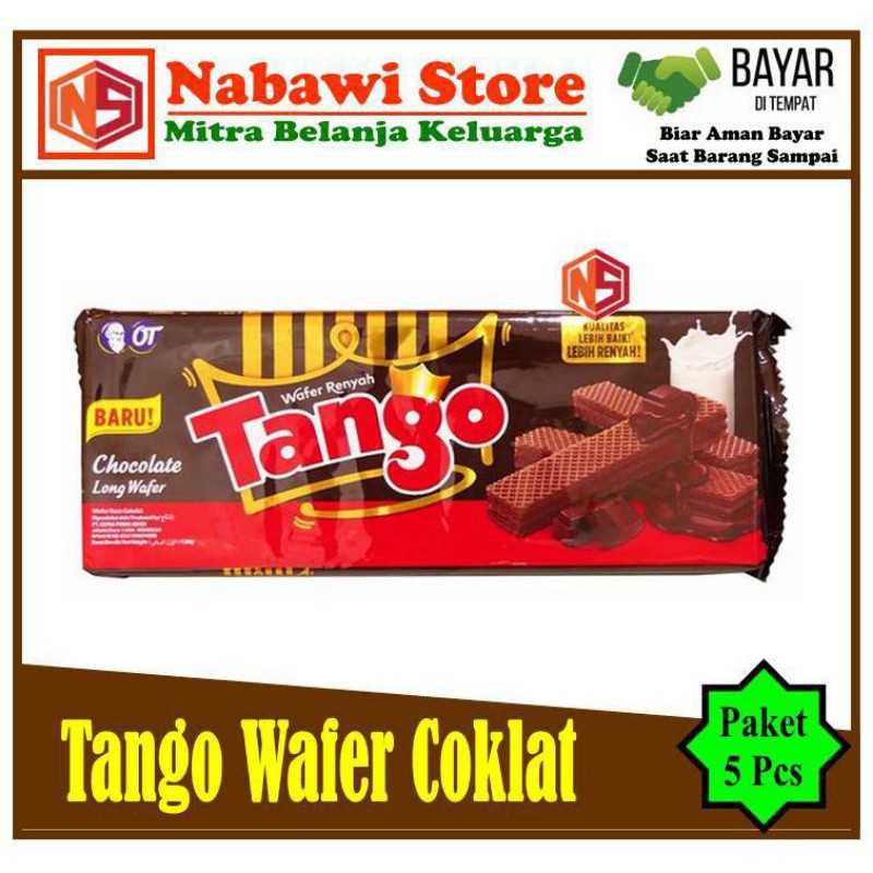 

Nabawi Store. Tango Wafer Coklat 130gr. Paket 5 Pcs