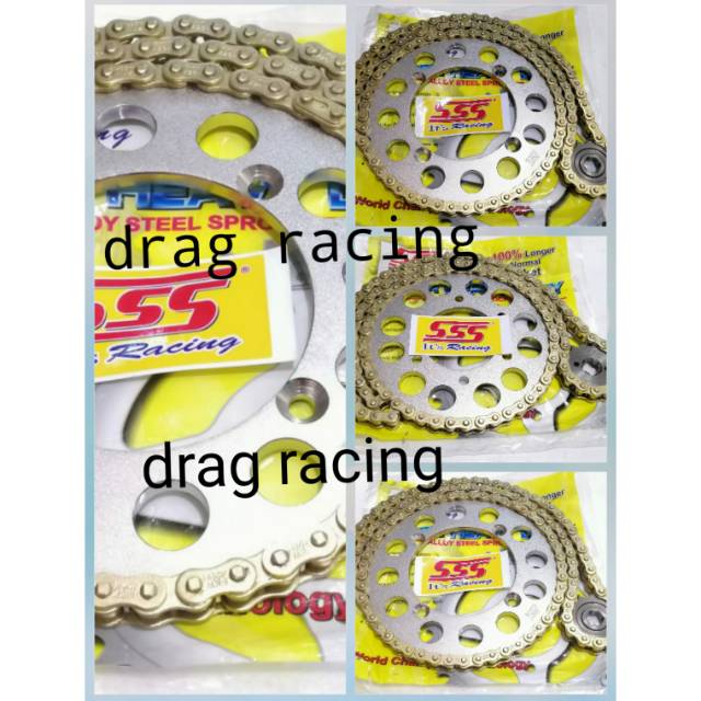 Gear gir sss 428 kawasaki ninja 150 R n RR 1set not did sinob