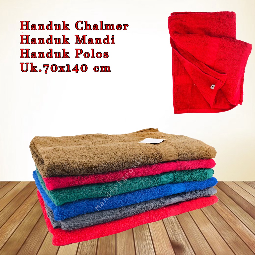 Handuk Mandi*Handuk Chalmer *Handuk Polos * Uk.70x140 cm