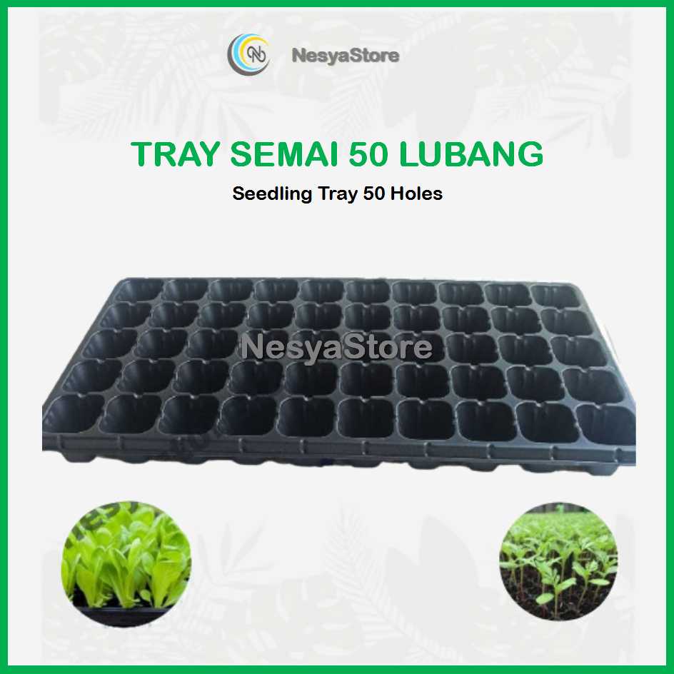 Tray Semai 50 Lubang Traypot Seedling Bibit Pot Tray - Tray Semai