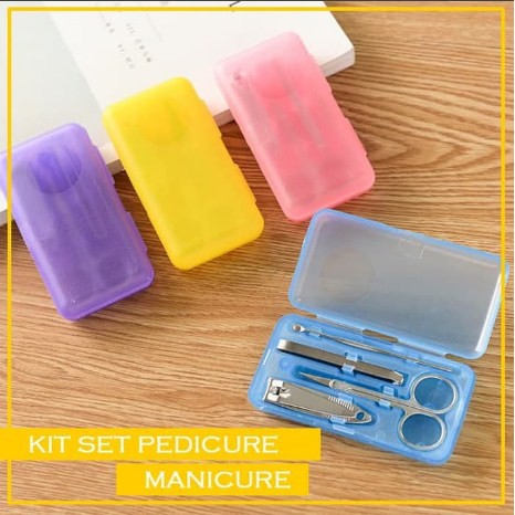 Manicure Pedicure Set Gunting Kuku Korek Telinga Jepit (BOX PLASTIK)