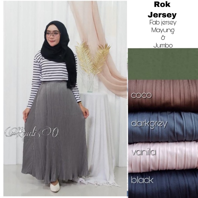 ROK PLISKET / rok plisket mayung / rok plisket hyget / rok panjang plisket