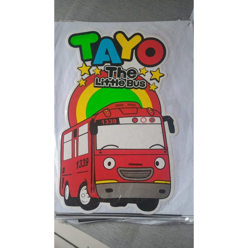 

STICKER 33X26CM TAYO BIS MERAH THE LITTLE BUS