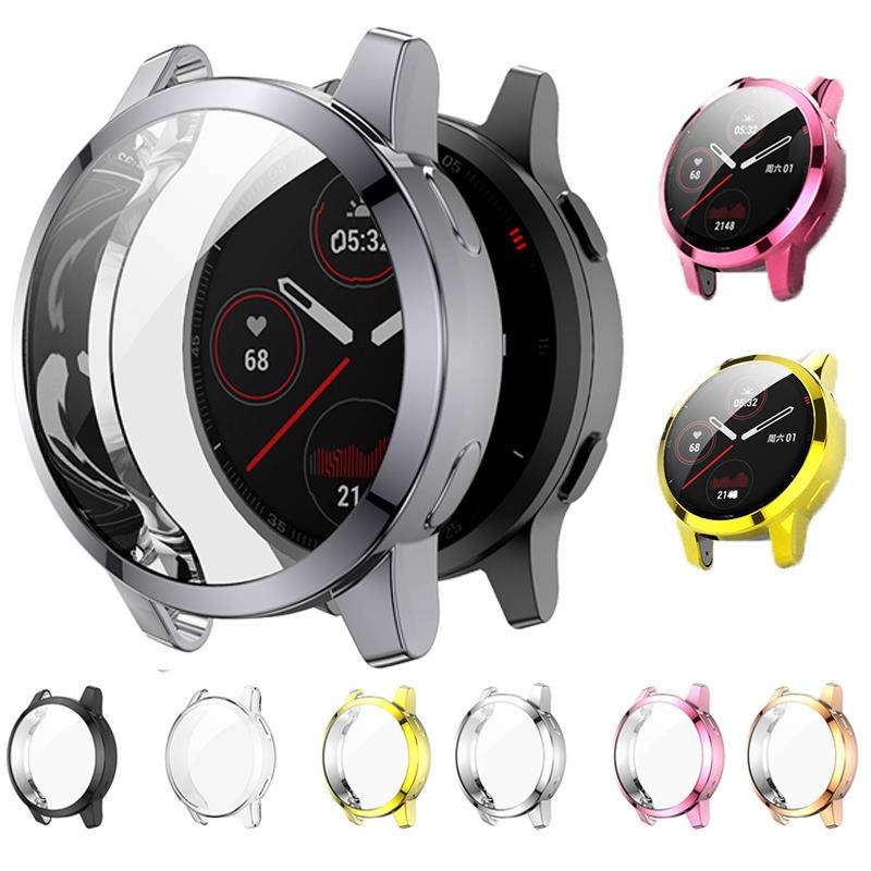 Plating TPU Soft Screen Protector Case Shell Frame For Garmin Vivoactive 4 4S Venu 2 2S Bumper for Vivoactive4 Venu2 Cover