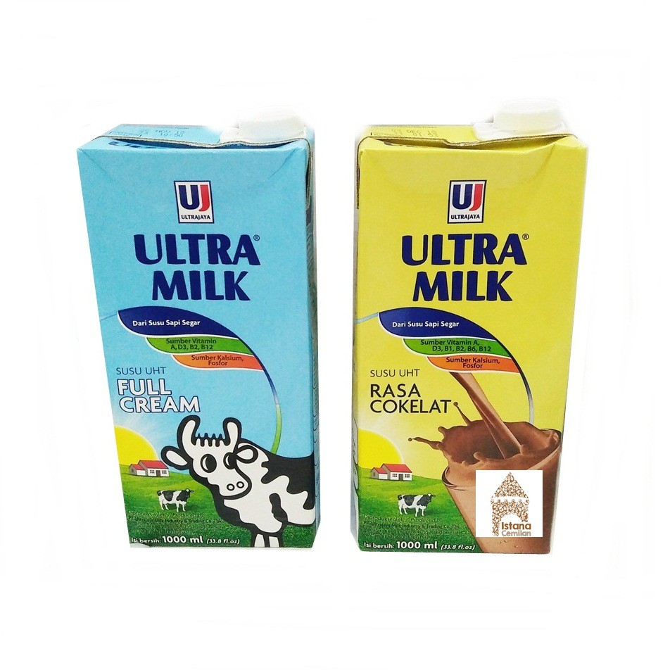 

Susu Ultra Milk UHT 1 Liter Full Cream / Cokelat