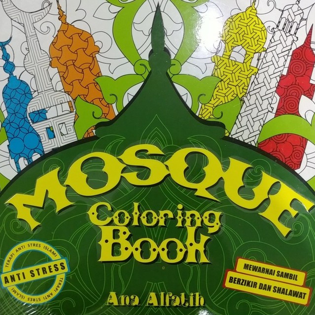Buku Mewarnai untuk Dewasa "Mosque Coloring Book